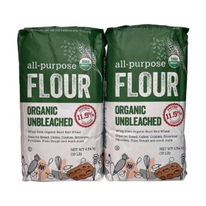 Kirkland Signature Natural Unbleached All-Objective Flour, 10 lbs (Set of two)