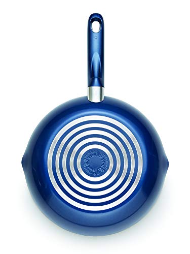 T-fal B037S264 Excite ProGlide Nonstick Fry Pan Set with Thermo-Spot Warmth Indicator, Dishwasher and Oven Protected, Contains 8-Inch and 10.5-Inch Pans, 2-Piece, Blue